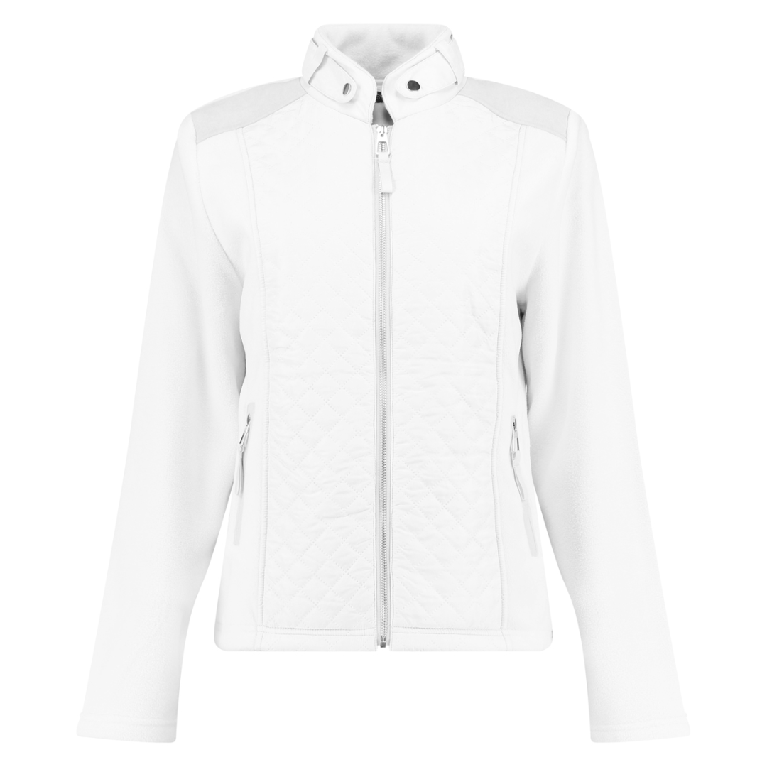 BLOOMINGS Mock neck fleece jacket 121632 - Jenneboer Mode